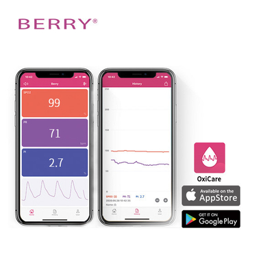 Screen Brightness Setting Handheld Pulse Oximeter Low Battery Reminder