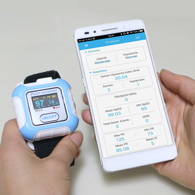 High Accuracy Apnea Sleep Monitoring OSA,ODI, all Night Spo2 For Professionals