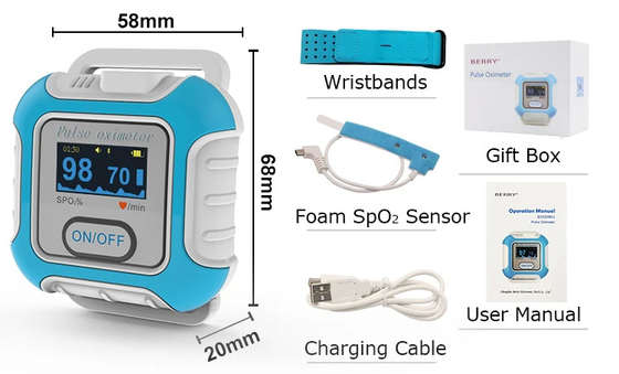 High Accuracy Apnea Sleep Monitoring OSA,ODI, all Night Spo2 For Professionals